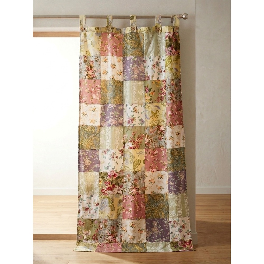 5 PCS Greenland Home Fashions Floral Patchwork Curtain Panel Prairie Cottagecore